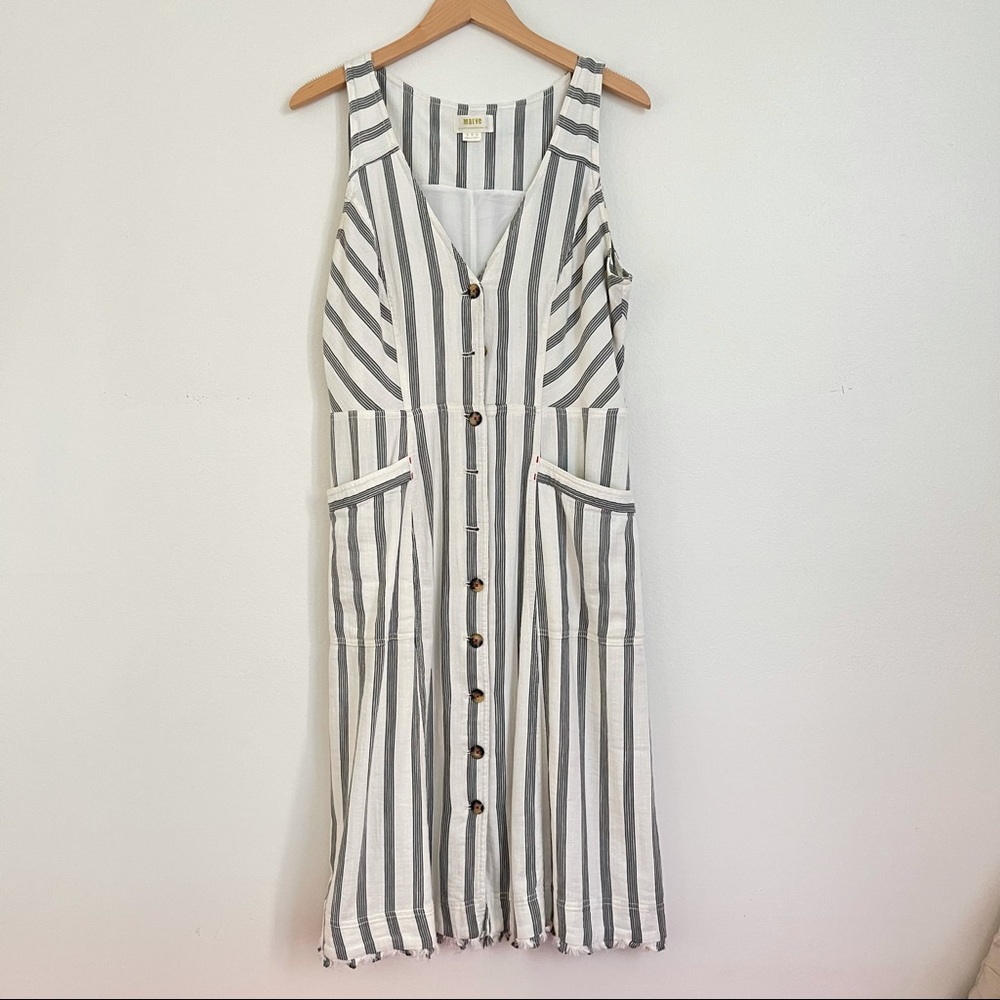 Maeve by Anthropologie button down fitted  dress, super comfy